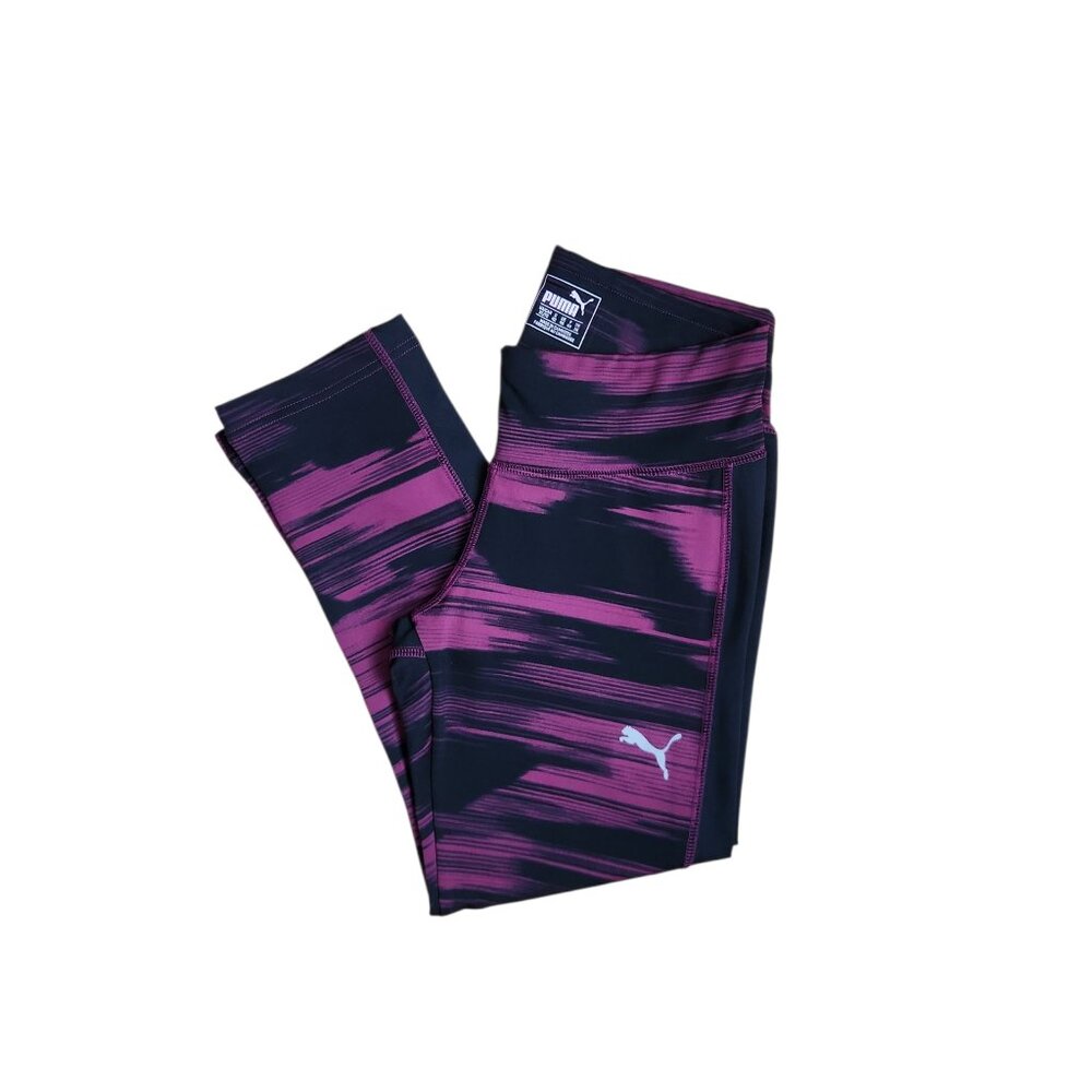 Puma Women's Leggings XL (M)– Pink & Black Camouflage
